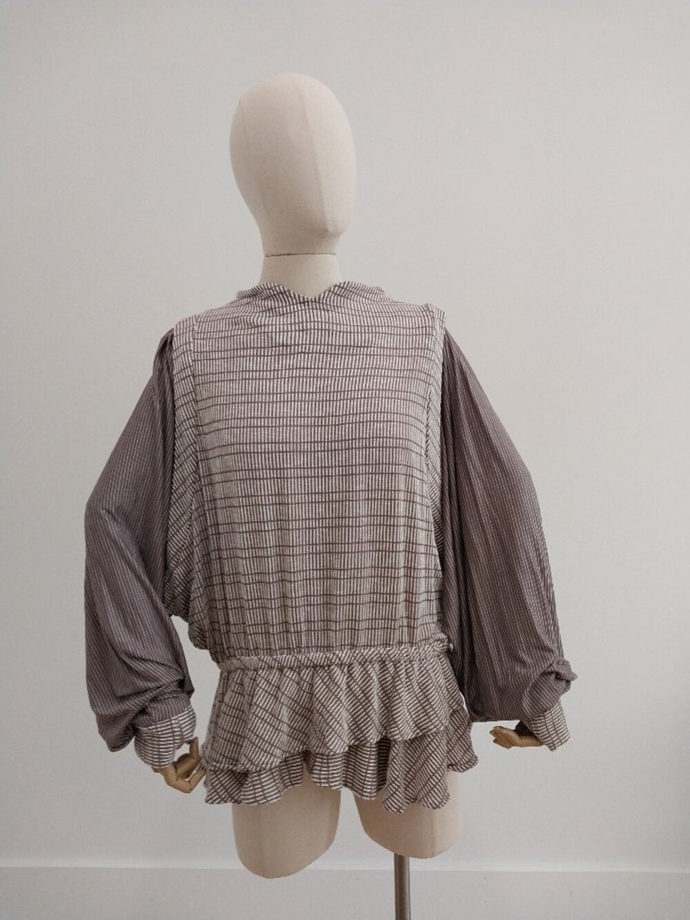 Geometric Knitted Cocoon Tunic